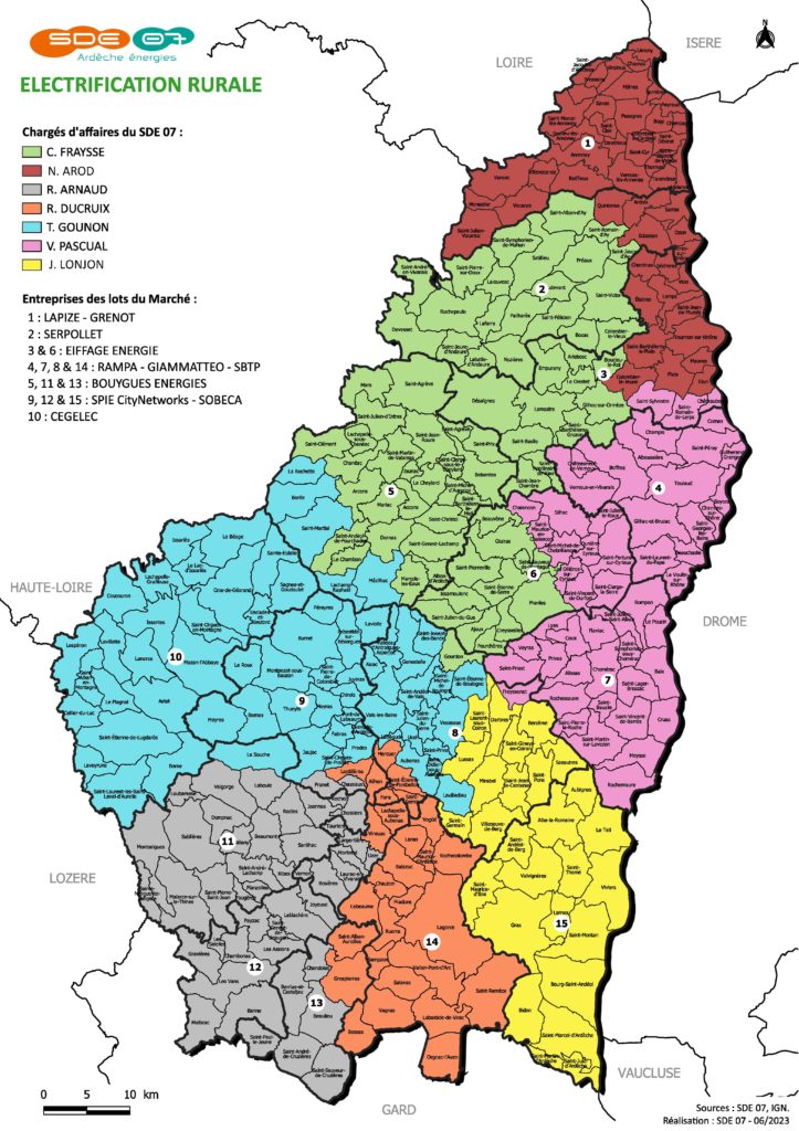 Répartition 2024 des CA